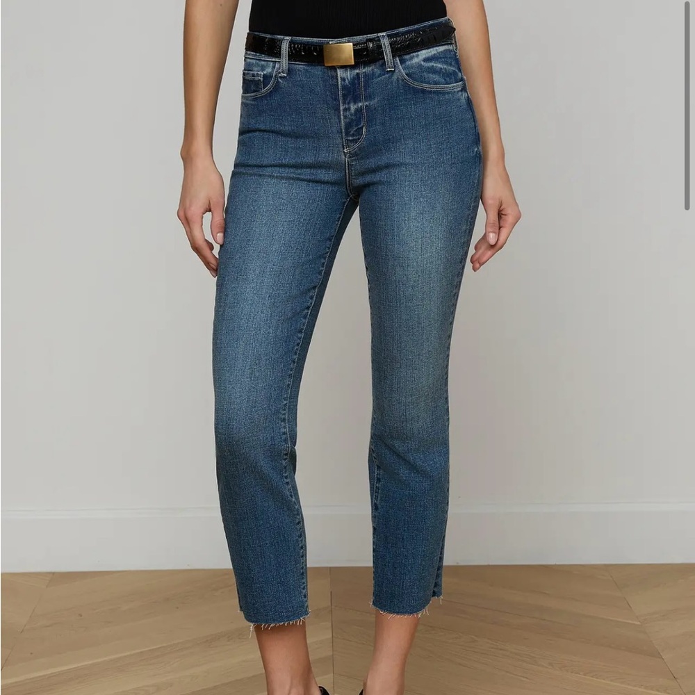 L'AGENCE Sada Cropped Slim Leg Jean
